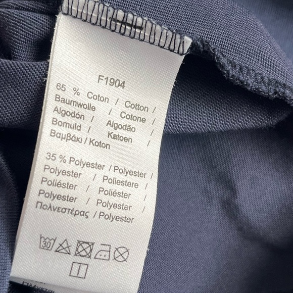 Lacoste Mens Roland Garros Edition Navy Blue Logo Jersey T-Shirt Medium - Picture 7 of 7